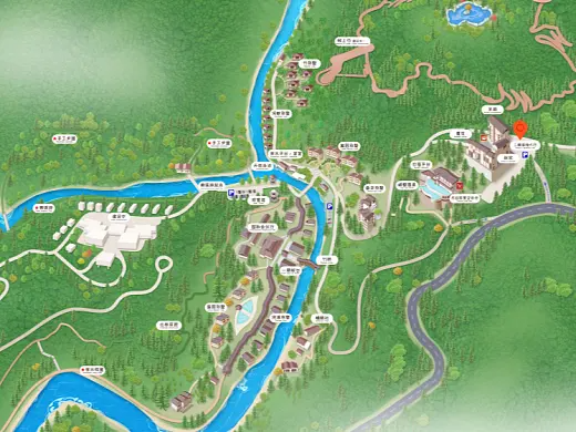 吴起结合景区手绘地图智慧导览和720全景技术，可以让景区更加“动”起来，为游客提供更加身临其境的导览体验。